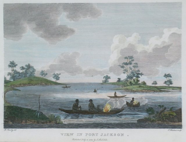 Fishing from canoes, Manly Museum and Gallery